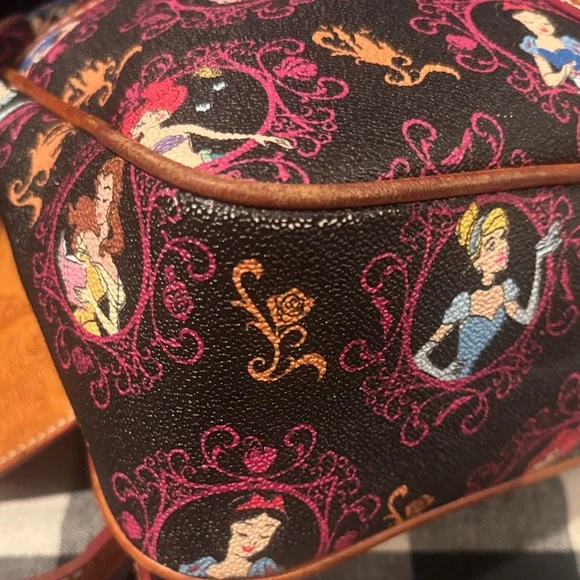 Dooney & Bourke Black and Brown Princess Shoulder Bag - Picture 11 of 11